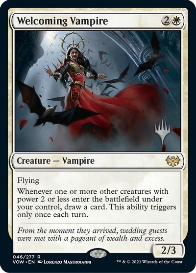 Welcoming Vampire (Promo Pack) [Innistrad: Crimson Vow Promos] | The CG Realm