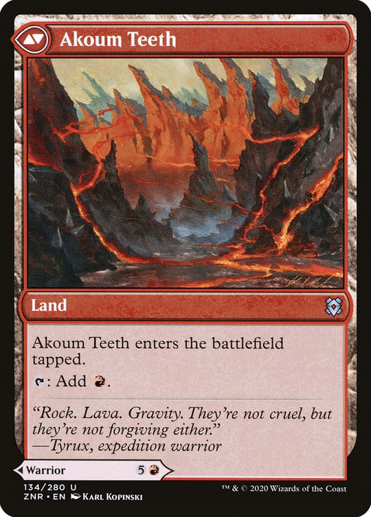Akoum Warrior (ZNR-134) - Zendikar Rising