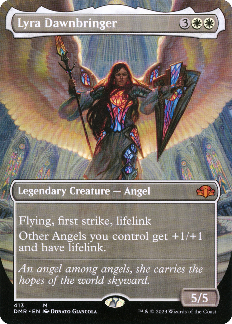Lyra Dawnbringer (Borderless Alternate Art) [Dominaria Remastered] | The CG Realm