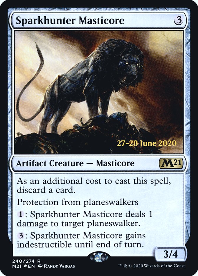 Sparkhunter Masticore [Core Set 2021 Prerelease Promos] | The CG Realm