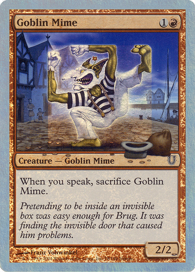 Goblin Mime (Alternate Foil) [Unhinged] | The CG Realm