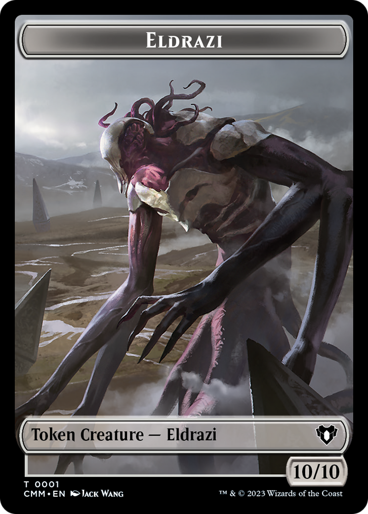 Eldrazi // Knight Double-Sided Token [Commander Masters Tokens] | The CG Realm