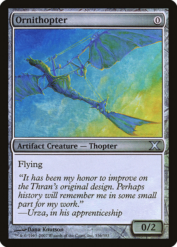 Ornithopter (Premium Foil) [Tenth Edition] | The CG Realm