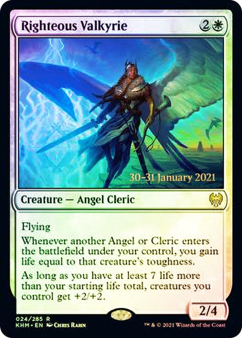 Righteous Valkyrie [Kaldheim Prerelease Promos] | The CG Realm