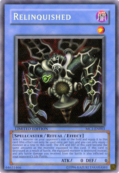 Relinquished [MC1-EN003] Secret Rare | The CG Realm