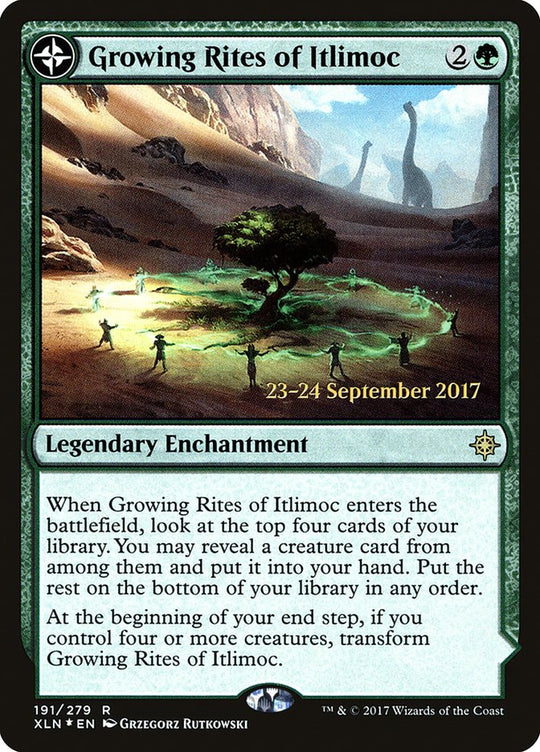 Growing Rites of Itlimoc (XLN) (PRE-191) - Ixalan Promos: (compasslanddfc) Foil