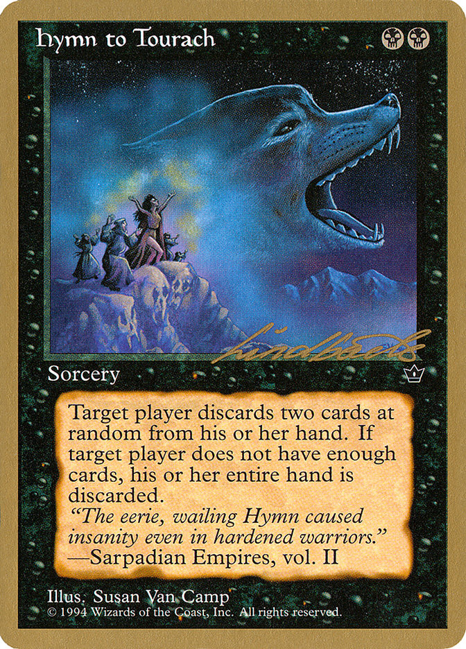 Hymn to Tourach (Wolf) (Leon Lindback) [Pro Tour Collector Set] | The CG Realm