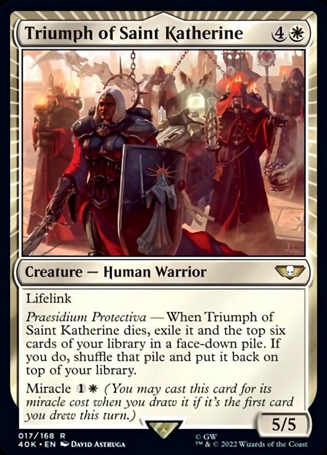Triumph of Saint Katherine (Surge Foil) [Warhammer 40,000] | The CG Realm