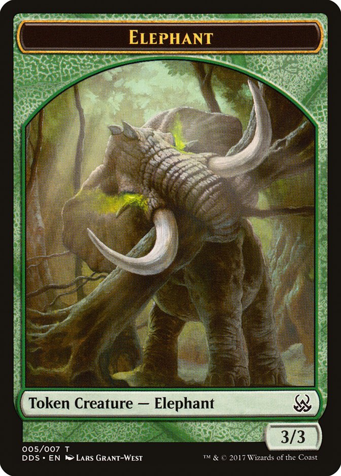 Elephant Token [Duel Decks: Mind vs. Might Tokens] | The CG Realm