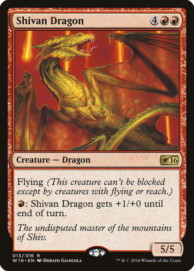 Shivan Dragon [Welcome Deck 2016] | The CG Realm