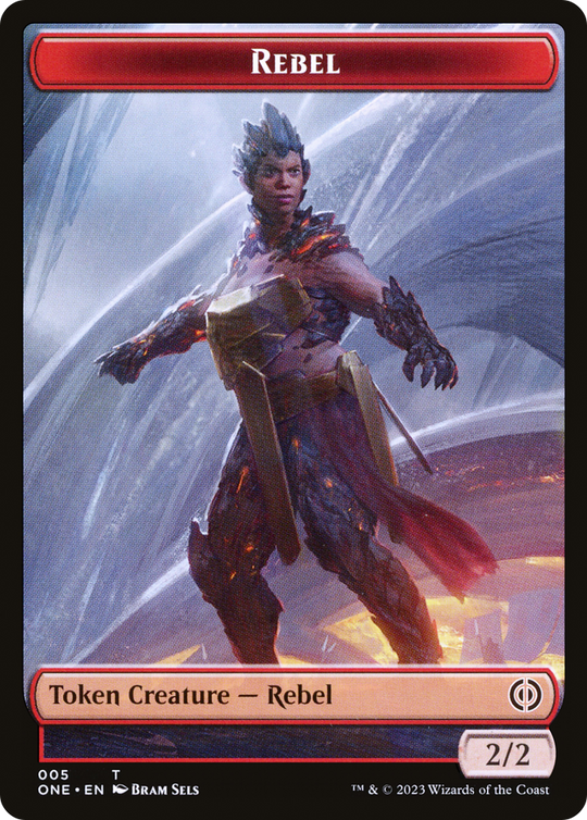 Rebel // Goblin Double-sided Token (ONC-) - Commander: Phyrexia: All Will Be One