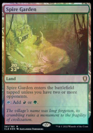Spire Garden [Commander Legends: Battle for Baldur's Gate Prerelease Promos] | The CG Realm