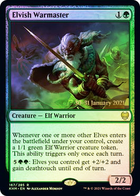 Elvish Warmaster [Kaldheim Prerelease Promos] | The CG Realm
