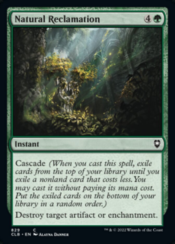 Natural Reclamation [Commander Legends: Battle for Baldur's Gate] | The CG Realm