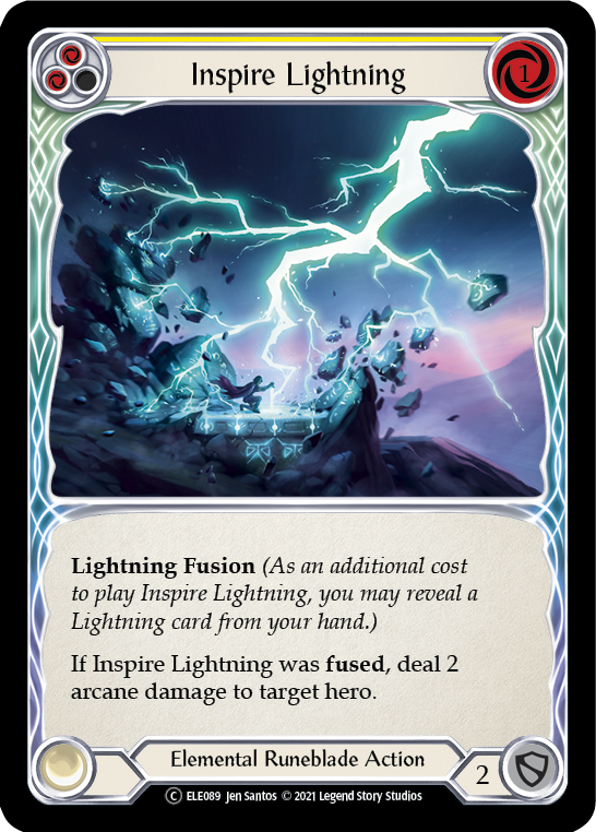 Inspire Lightning (Yellow) [U-ELE089] (Tales of Aria Unlimited)  Unlimited Normal | The CG Realm