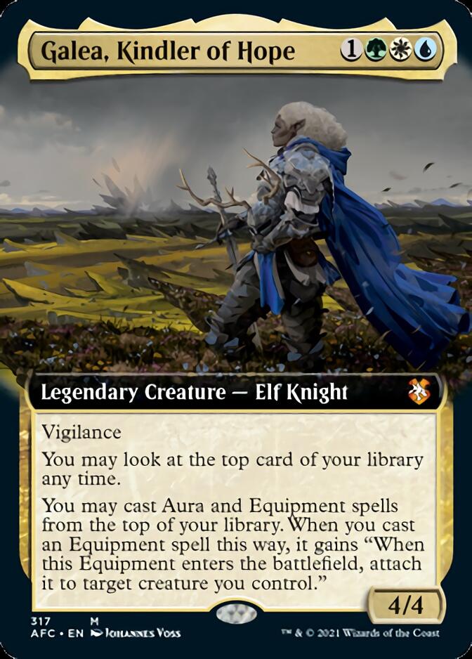 Galea, Kindler of Hope (Extended Art) [Dungeons & Dragons: Adventures in the Forgotten Realms Commander] | The CG Realm
