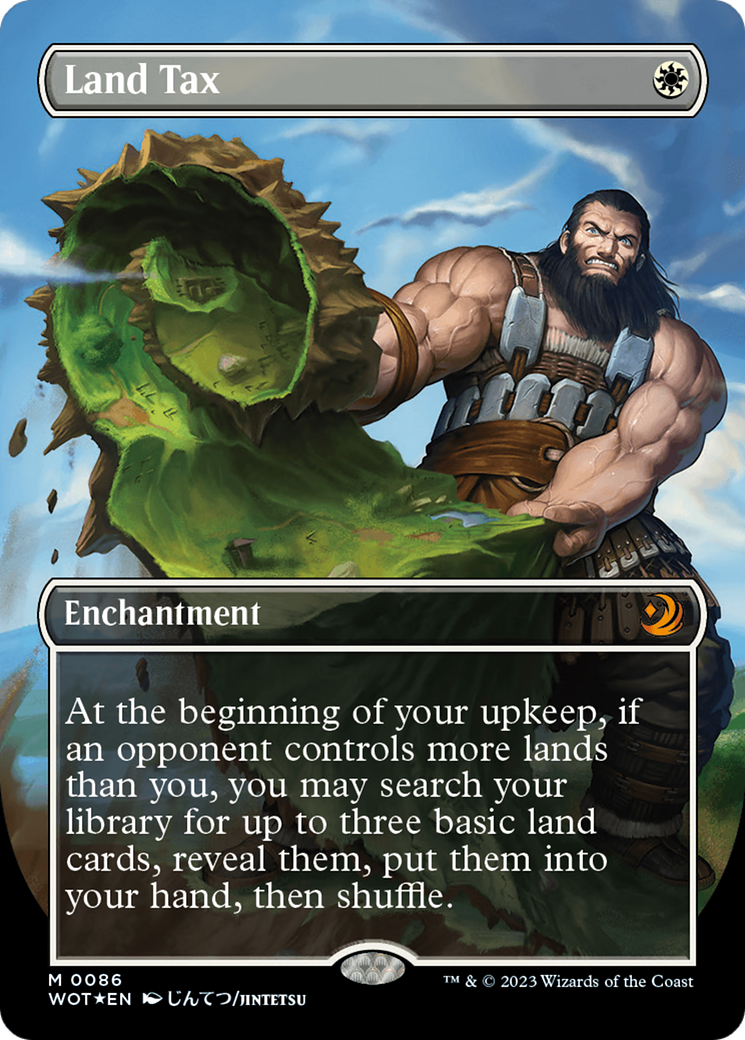 Land Tax (Anime Borderless) (Confetti Foil) [Wilds of Eldraine: Enchanting Tales] | The CG Realm