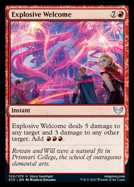 Explosive Welcome [Strixhaven: School of Mages] | The CG Realm