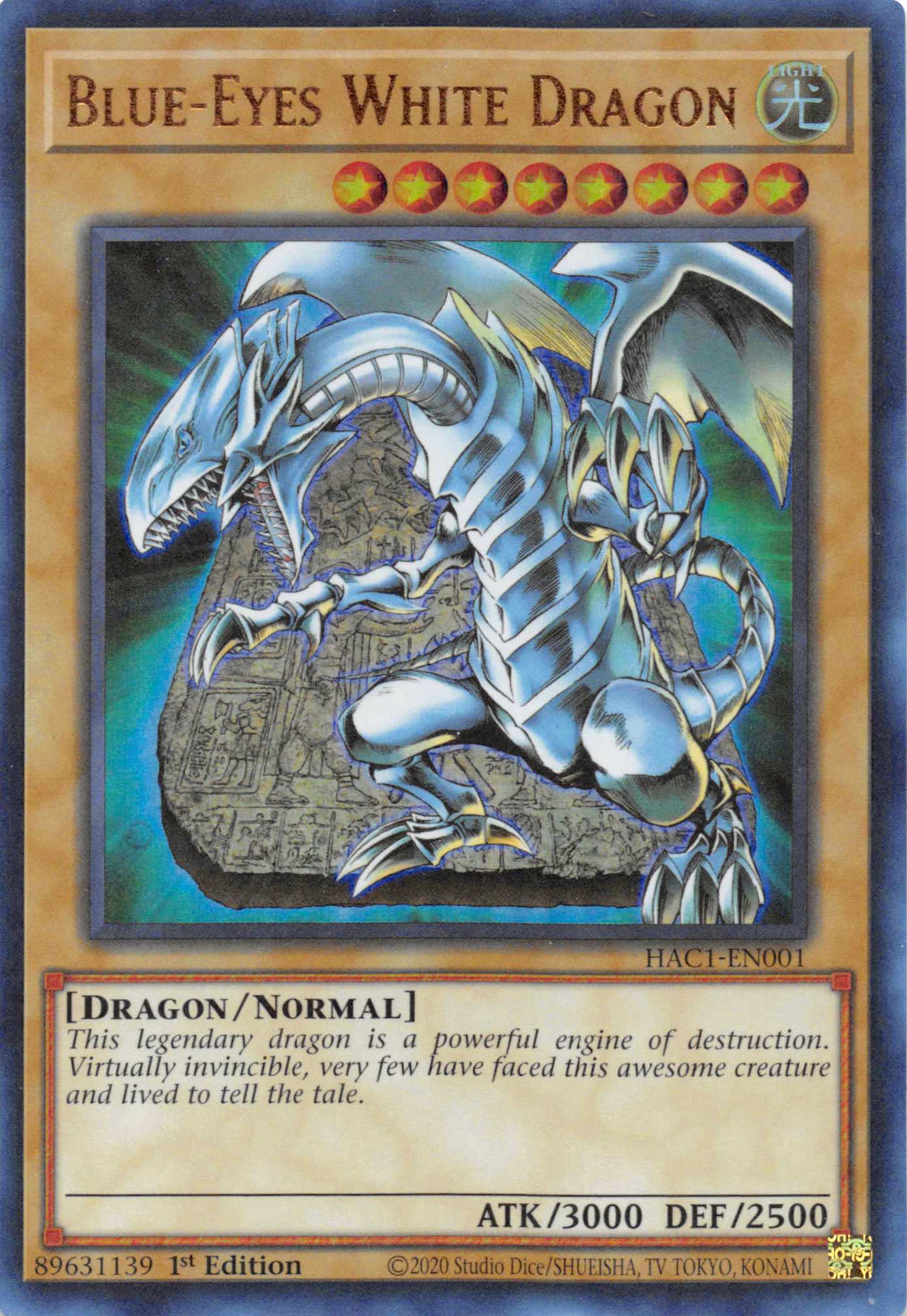 Blue-Eyes White Dragon (Duel Terminal) [HAC1-EN001] Parallel Rare | The CG Realm