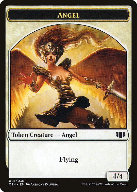 Angel // Cat Double-sided Token (C14-1 // 2) - Commander 2014 Tokens