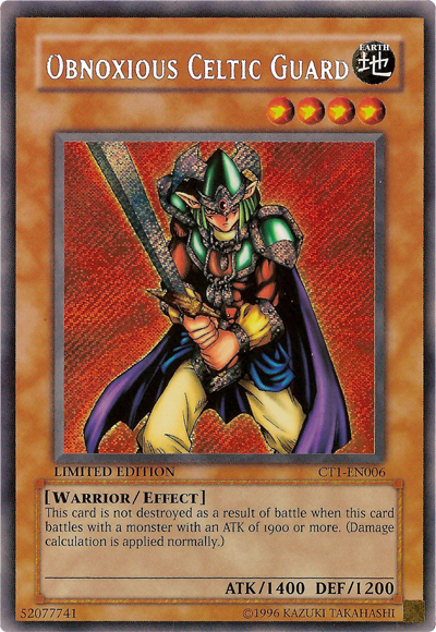 Obnoxious Celtic Guard [CT1-EN006] Secret Rare | The CG Realm