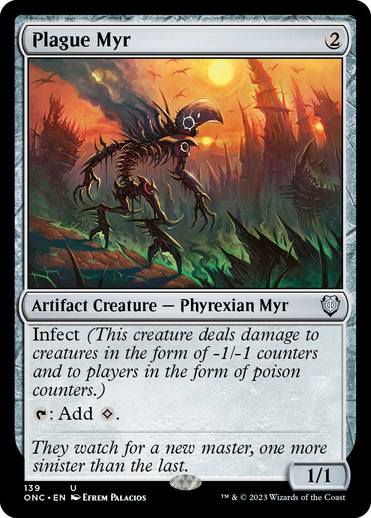 Plague Myr [Phyrexia: All Will Be One Commander] | The CG Realm