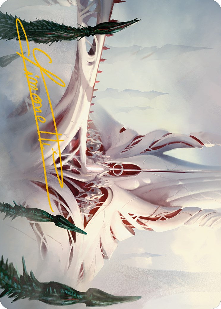 The Fair Basilica Art Card (Gold-Stamped Signature) [Phyrexia: All Will Be One Art Series] | The CG Realm