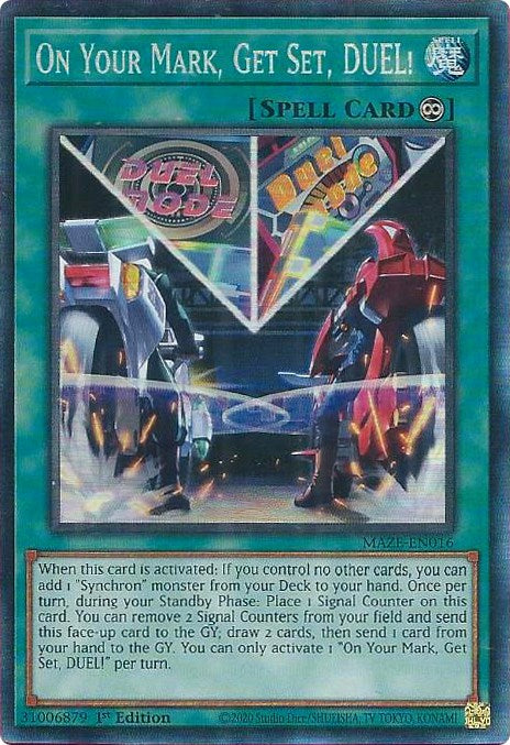 On Your Mark, Get Set, DUEL! [MAZE-EN016] Collector's Rare | The CG Realm
