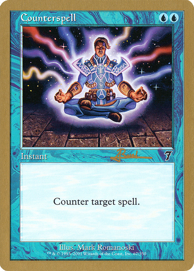 Counterspell (Antoine Ruel) (7ED) [World Championship Decks 2001] | The CG Realm
