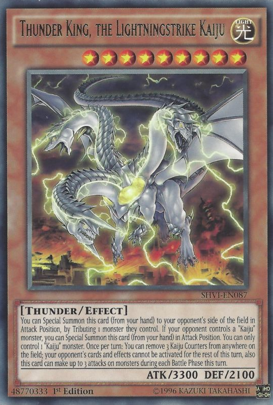 Thunder King, the Lightningstrike Kaiju [SHVI-EN087] Rare | The CG Realm