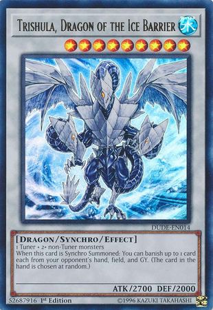 Trishula, Dragon of the Ice Barrier [DUDE-EN014] Ultra Rare | The CG Realm