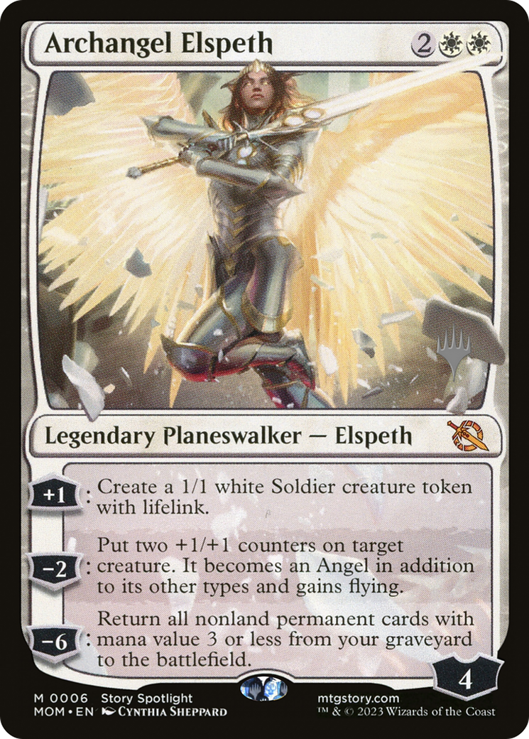 Archangel Elspeth (Promo Pack) [March of the Machine Promos] | The CG Realm