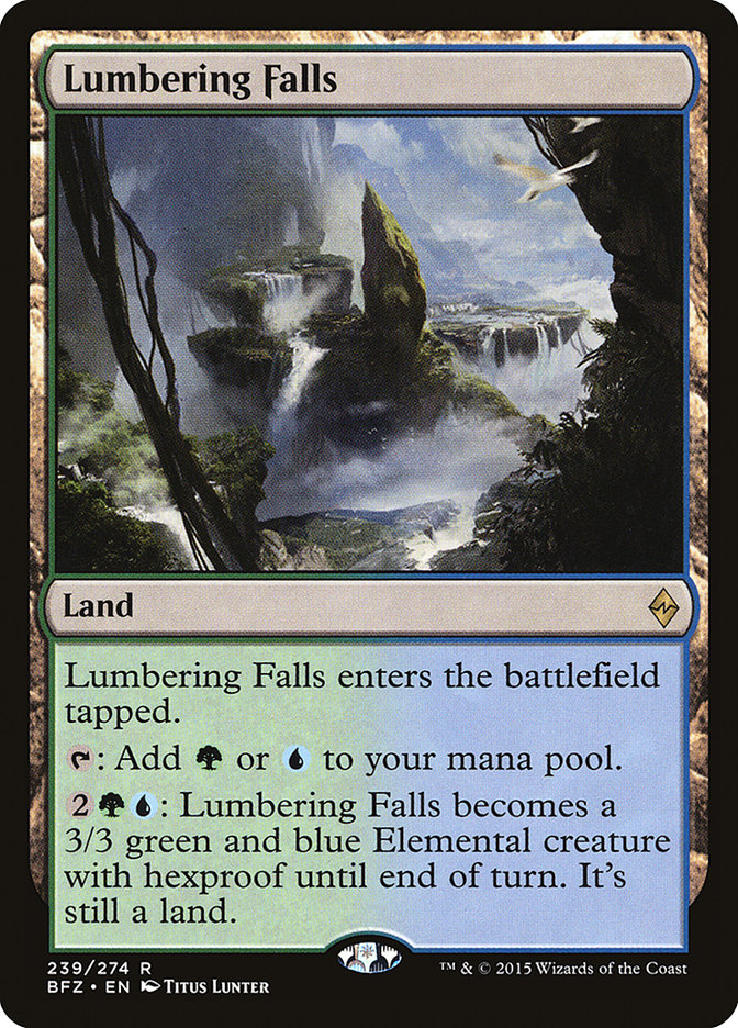 Lumbering Falls [Battle for Zendikar] | The CG Realm