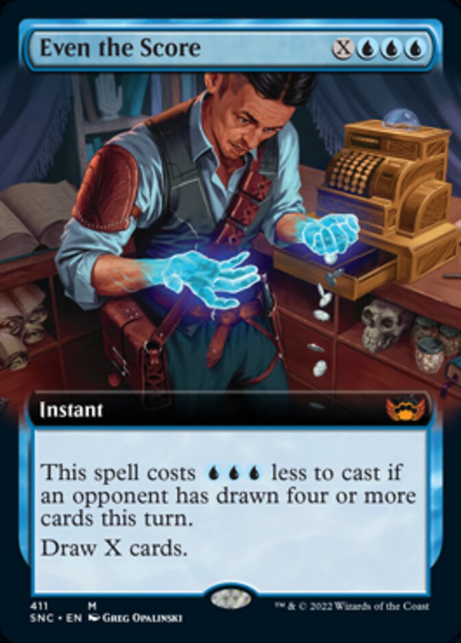 Even the Score (Extended Art) [Streets of New Capenna] | The CG Realm