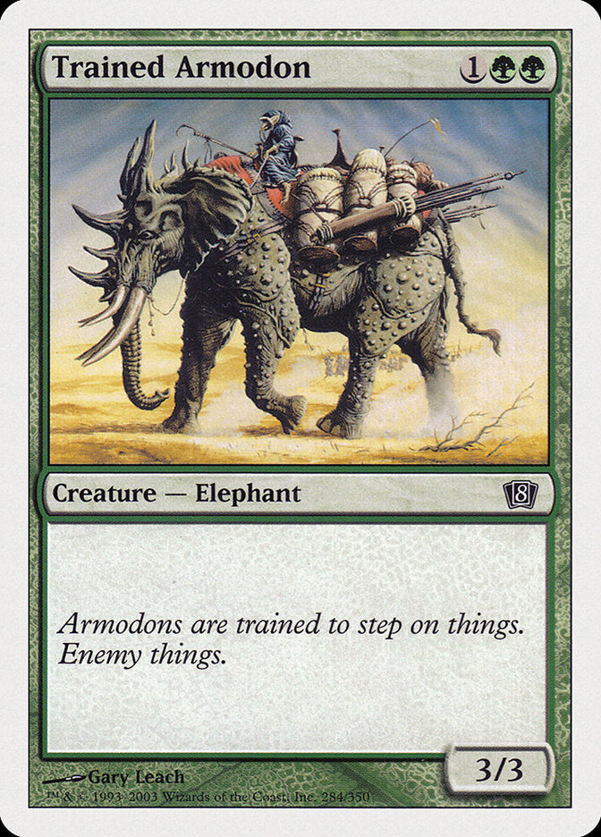 Trained Armodon [Eighth Edition] | The CG Realm