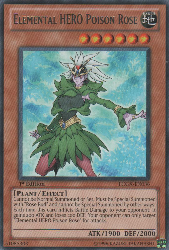 Elemental HERO Poison Rose [LCGX-EN036] Rare | The CG Realm