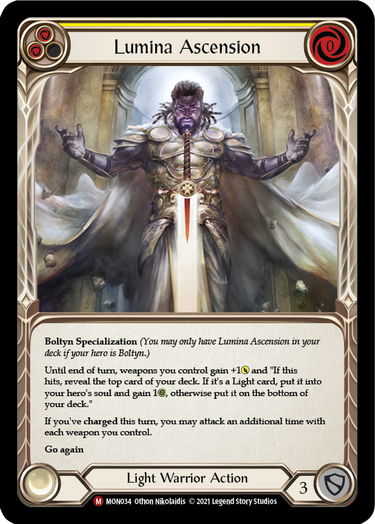 Lumina Ascension [MON034-RF] (Monarch)  1st Edition Rainbow Foil | The CG Realm
