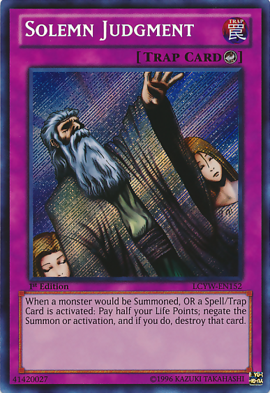 Solemn Judgment [LCYW-EN152] Secret Rare | The CG Realm