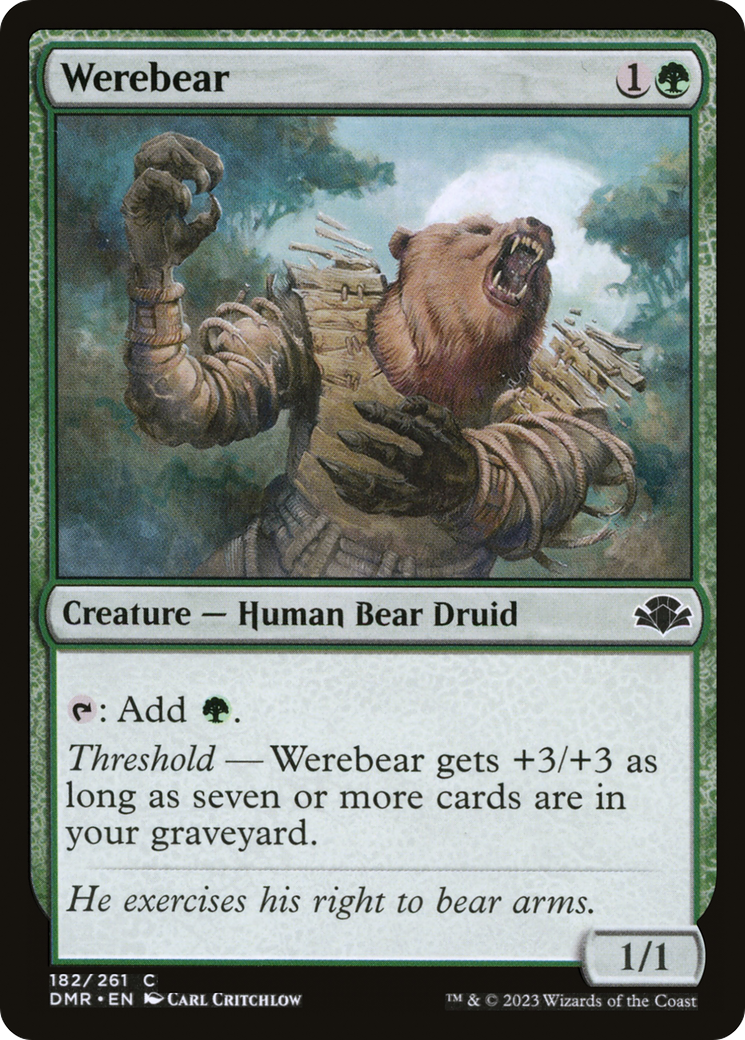 Werebear [Dominaria Remastered] | The CG Realm