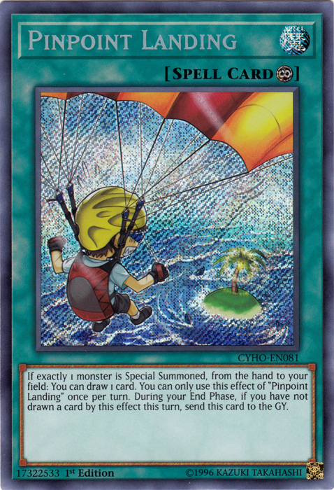 Pinpoint Landing [CYHO-EN081] Secret Rare | The CG Realm