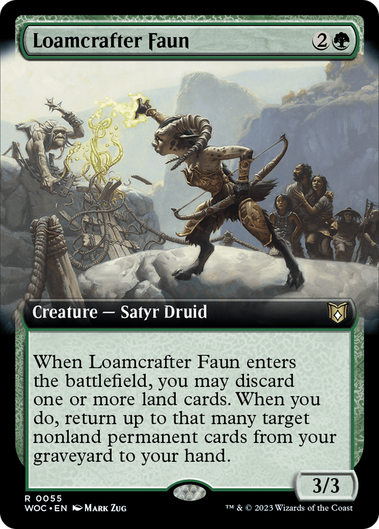 Loamcrafter Faun (Extended Art) [Wilds of Eldraine Commander] | The CG Realm