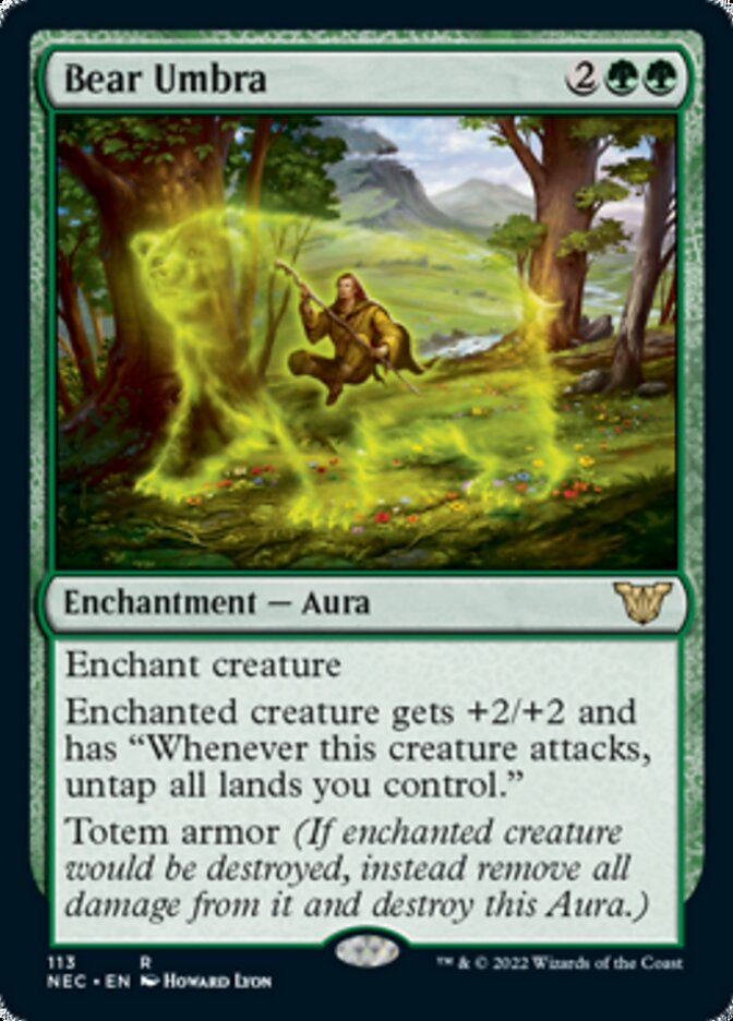 Bear Umbra [Kamigawa: Neon Dynasty Commander] | The CG Realm