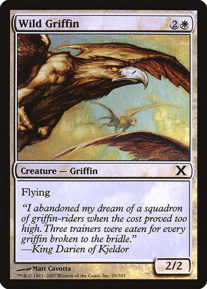 Wild Griffin (Premium Foil) [Tenth Edition] | The CG Realm