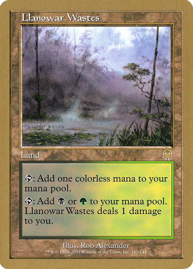 Llanowar Wastes (Jan Tomcani) [World Championship Decks 2001] | The CG Realm