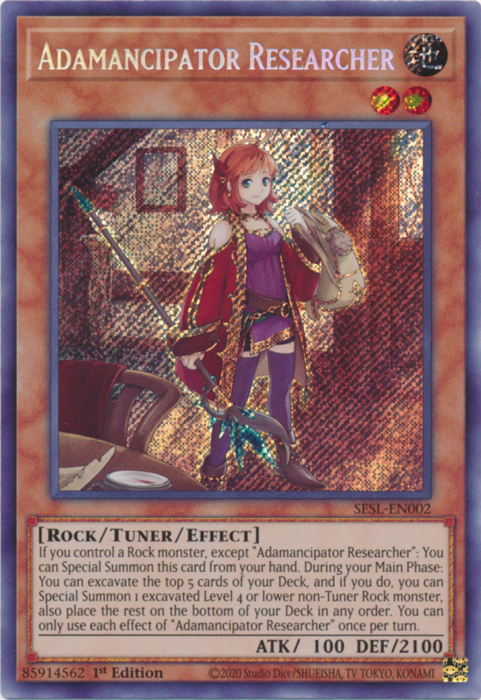 Adamancipator Researcher [SESL-EN002] Secret Rare | The CG Realm