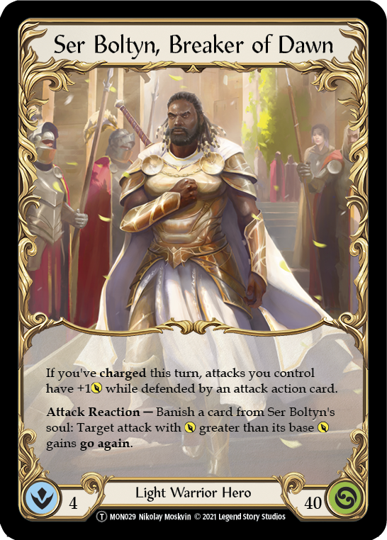 Ser Boltyn, Breaker of Dawn // Boltyn [U-MON029 // U-MON030] (Monarch Unlimited)  Unlimited Normal | The CG Realm