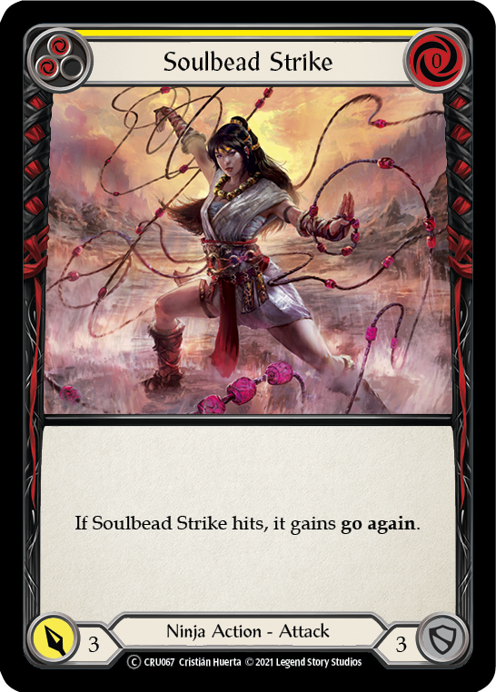 Soulbead Strike (Yellow) [U-CRU067] (Crucible of War Unlimited)  Unlimited Normal | The CG Realm