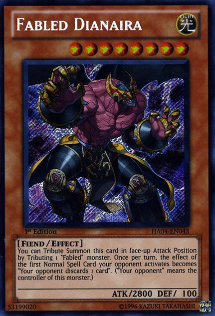 Fabled Dianaira [HA04-EN043] Secret Rare | The CG Realm
