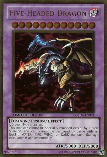 Five-Headed Dragon [GLD4-EN031] Gold Rare | The CG Realm