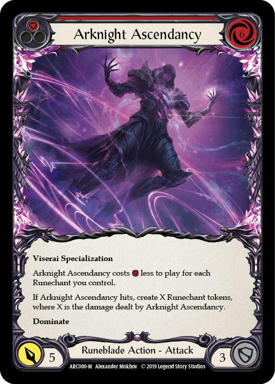 Arknight Ascendancy [ARC080-M] (Arcane Rising)  1st Edition Rainbow Foil | The CG Realm